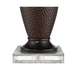 360 Lighting Cody Rustic Farmhouse Table Lamps Set Of 2 With Square Risers 27 1/2" Tall Oiled Bronze Hammered Oatmeal Drum Shade For Bedroom Bedside -360 Lighting GUEST 0195101f 6956 4bf7 953a f5d66b9959c7