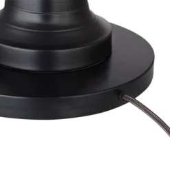 360 Lighting Spenser Rustic Farmhouse Floor Lamp With Riser 62 1/2" Tall Oiled Bronze Metal Off White Linen Empire Shade For Living Room Bedroom Home -360 Lighting GUEST 02251c4c 0371 4f18 baf1 1a036ee2eaa7 2