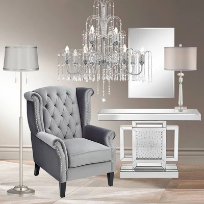 360 Lighting Abba Modern Floor Lamp Standing 65" Tall Brushed Nickel Metal Crystal Beaded White Drum Shade For Living Room Bedroom Office House Home 1 360 Lighting Abba Modern Floor Lamp Standing 65" Tall Brushed Nickel Metal Crystal Beaded White Drum Shade For Living Room Bedroom Office House Home