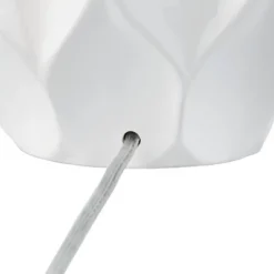 360 Lighting Dobbs 22 1/2" High Small Mid Century Modern Accent Table Lamps Set Of 2 White Ceramic Living Room Bedroom Bedside Nightstand House -360 Lighting GUEST 06baebd1 374f 45c5 901b ccf86703619c