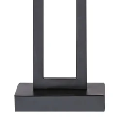 360 Lighting Aston 26" High Open Rectangle Modern Table Lamp Black Finish Metal Single Off-White Shade Living Room Bedroom Bedside Nightstand House -360 Lighting GUEST 07398fae 3e43 4ee7 a987 151361a5c786