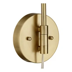 360 Lighting Carla Modern Swing Arm Wall Lamps Set Of 2 Brushed Brass Plug-in Light Fixture Up Down Cylinder Shade For Bedroom Bedside Living Room -360 Lighting GUEST 09179c74 a47d 4321 9d4d 11f0c0c870b4