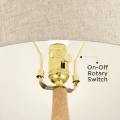 360 Lighting Sevilla 29" Tall Mid Century Modern End Table Lamp Green Ceramic Single Living Room Bedroom Bedside Nightstand House Oatmeal Shade -360 Lighting GUEST 09e420c4 927b 4155 a2b9 dfefdc1567d7