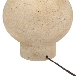 360 Lighting Sandstone Gourd 27" Tall Farmhouse Rustic Modern Coastal Table Lamp Brown Single Beige Shade Living Room Bedroom Bedside Nightstand House -360 Lighting GUEST 0abe7ba3 ae93 4384 b1e7 415154d35f9e