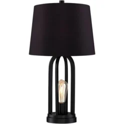 360 Lighting Marcel Industrial Table Lamps 24 1/4" High Set Of 2 With USB Charging Port And Nightlight LED Black Drum Shade For Bedroom Bedside Desk 12 360 Lighting Marcel Industrial Table Lamps 24 1/4" High Set Of 2 With USB Charging Port And Nightlight LED Black Drum Shade For Bedroom Bedside Desk -360 Lighting GUEST 0b672ab0 8051 45be 9d15 22ba9a7ef350
