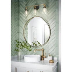 360 Lighting Burke Industrial Wall Light Black Brass Hardwire 28" 3-Light Fixture Clear Glass Shade For Bedroom Bathroom Vanity Reading Living Room 15 360 Lighting Burke Industrial Wall Light Black Brass Hardwire 28" 3-Light Fixture Clear Glass Shade For Bedroom Bathroom Vanity Reading Living Room -360 Lighting GUEST 0bb5a37f e36d 4099 9d6f a76d029a42a4