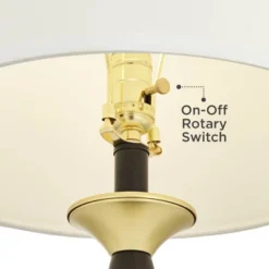 360 Lighting Kamila Traditional Table Lamps 27" Tall Set Of 2 Gold Black With Dual USB Charging Ports White Drum Shade For Bedroom Bedside Family Desk 12 360 Lighting Kamila Traditional Table Lamps 27" Tall Set Of 2 Gold Black With Dual USB Charging Ports White Drum Shade For Bedroom Bedside Family Desk -360 Lighting GUEST 0c100117 f506 4db2 aa31 6dae08db3ed2