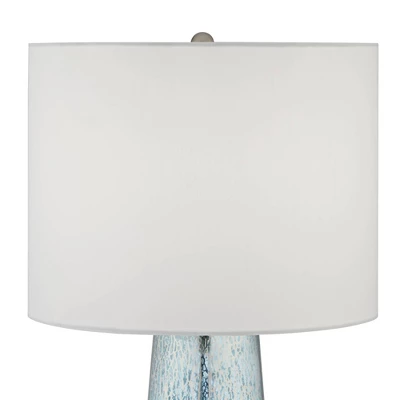 360 Lighting Marcus Modern Table Lamp 30" Tall Mercury Glass Column Shape White Drum Shade For Bedroom Living Room Bedside Nightstand Office Kids Home 7 360 Lighting Marcus Modern Table Lamp 30" Tall Mercury Glass Column Shape White Drum Shade For Bedroom Living Room Bedside Nightstand Office Kids Home - Image 7