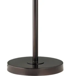 360 Lighting Modern 60" Tall Standing Floor Lamp Skinny Adjustable Swing Arm Brown Metal Bronze Finish Living Room Bedroom Water Grass Natural Shade -360 Lighting GUEST 15c70792 eaee 4541 9cd8 44371e70b607 2