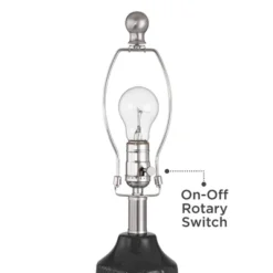 360 Lighting Unity 22 1/4" High Small Modern Accent Table Lamps Set Of 2 Black Ceramic White Shade Living Room Bedroom Bedside Nightstand House Office -360 Lighting GUEST 16b7436f c73e 4f14 a1ec 9834220eb324