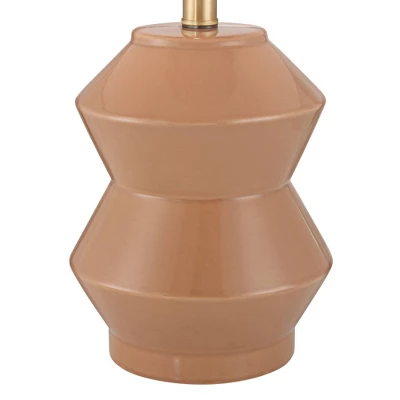 360 Lighting Tatum 22 1/4" High Small Geometric Mid Century Modern Accent Table Lamp Red Clay Glaze Finish Ceramic Single Living Room Bedroom 5 360 Lighting Tatum 22 1/4" High Small Geometric Mid Century Modern Accent Table Lamp Red Clay Glaze Finish Ceramic Single Living Room Bedroom - Image 5