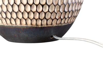 360 Lighting Emma 21" High Small Mid Century Modern Accent Table Lamps Set Of 2 Brown Wood Finish Ceramic Oatmeal Shade Living Room Bedroom Bedside 6 360 Lighting Emma 21" High Small Mid Century Modern Accent Table Lamps Set Of 2 Brown Wood Finish Ceramic Oatmeal Shade Living Room Bedroom Bedside - Image 6