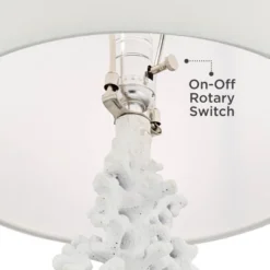 360 Lighting Avery 29 1/2" Tall Faux Coral Modern Coastal End Table Lamps Set Of 2 White Living Room Bedroom Bedside Nightstand House Office 11 360 Lighting Avery 29 1/2" Tall Faux Coral Modern Coastal End Table Lamps Set Of 2 White Living Room Bedroom Bedside Nightstand House Office -360 Lighting GUEST 21384fad 7ac2 439c 83be 333601bba7e1