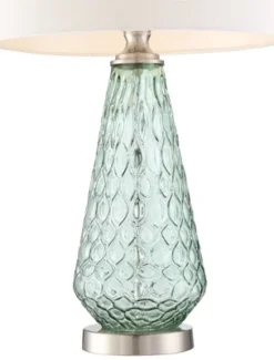 360 Lighting Julia 26 3/8" Tall Modern Coastal Table Lamps Set Of 2 Seafoam Green Glass Living Room Bedroom Bedside Nightstand House Off-White Shade 9 360 Lighting Julia 26 3/8" Tall Modern Coastal Table Lamps Set Of 2 Seafoam Green Glass Living Room Bedroom Bedside Nightstand House Off-White Shade -360 Lighting GUEST 2208181a 445f 428c 8e91 79abc283d855
