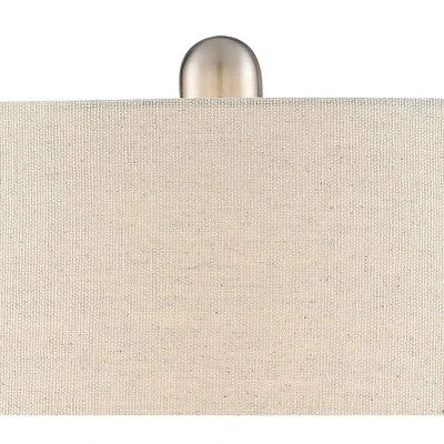 360 Lighting Modern Table Lamp With USB Charging Port 24 3/4" High Sea Foam Ceramic Oatmeal Drum Shade For Living Room Desk Bedroom 2 360 Lighting Modern Table Lamp With USB Charging Port 24 3/4" High Sea Foam Ceramic Oatmeal Drum Shade For Living Room Desk Bedroom - Image 2