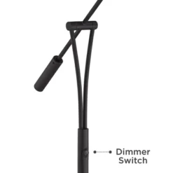 360 Lighting Traditional Pharmacy Floor Lamp LED Dimmable 62" Tall Black Adjustable Arm For Living Room Reading Bedroom Office -360 Lighting GUEST 2a829154 2c7b 4627 bec1 08535fe56dbf
