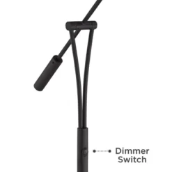 360 Lighting Arnie Modern 62" Tall Standing Floor Lamps Set Of 2 Lights Pharmacy-Style LED Adjustable Arm Black Finish Living Room Bedroom House -360 Lighting GUEST 2ba24618 7d32 4843 aa73 b4f6ee5fb421