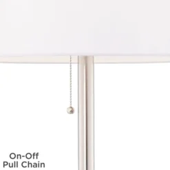 360 Lighting Caper Modern Floor Lamps With Tray Table 60 1/2" Tall Set Of 2 Brushed Nickel USB And Outlet Off White Fabric Drum Shade For Living Room 12 360 Lighting Caper Modern Floor Lamps With Tray Table 60 1/2" Tall Set Of 2 Brushed Nickel USB And Outlet Off White Fabric Drum Shade For Living Room -360 Lighting GUEST 2d2c94b4 b401 4759 b205 f895a638fd45