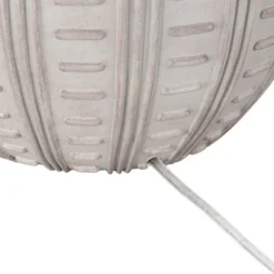 360 Lighting Keira 24" High Gourd Small Modern Coastal Table Lamp Beige Single White Shade Living Room Bedroom Bedside Nightstand House Office -360 Lighting GUEST 2d43201c f356 4f0f ba77 e63318eeb05a