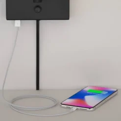 360 Lighting Lanett Modern Swing Arm Wall Lamps Set Of 2 Black Plug-in Light Fixture With USB Charging Port White Lamp Shade For Bedroom Living Room -360 Lighting GUEST 30362338 d9a9 425d 9379 3160e124cc9f