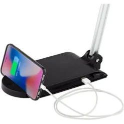 360 Lighting Flynn 25" High Modern Desk Lamps Set Of 2 USB Port Adjustable LED Black Silver Metal Home Office Living Room Charging Bedroom Bedside -360 Lighting GUEST 3102a9eb b22b 4c85 876f efc6c499de49