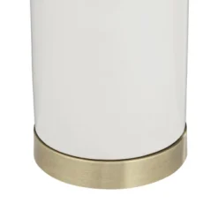 360 Lighting Draper 26" High Modern Coastal Table Lamps Set Of 2 White Ceramic Living Room Bedroom Bedside Nightstand House Office Home Reading -360 Lighting GUEST 32cf11ad 29b8 454d 9f0f 88e1cfef3d9b