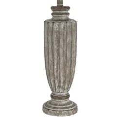 360 Lighting Lockland 31" Tall Column Large Traditional End Table Lamp Antique Brown Finish Single White Shade Living Room Bedroom Bedside Nightstand -360 Lighting GUEST 40848c51 c2da 4eb2 ba3e 48b2539a30d5