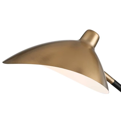 360 Lighting Colborne Modern Mid Century Desk Table Lamp 28" Tall Antique Brass Black With USB Charging Port LED For Bedroom Living Room Bedside Kids 7 360 Lighting Colborne Modern Mid Century Desk Table Lamp 28" Tall Antique Brass Black With USB Charging Port LED For Bedroom Living Room Bedside Kids - Image 7