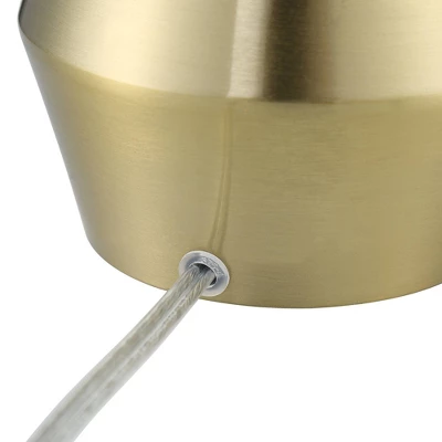 360 Lighting Marty Modern Accent Table Lamps 14 3/4" High Set Of 2 Brass Metal White Cylinder Shade For Bedroom Bedside Nightstand Office Kids House 4 360 Lighting Marty Modern Accent Table Lamps 14 3/4" High Set Of 2 Brass Metal White Cylinder Shade For Bedroom Bedside Nightstand Office Kids House - Image 4