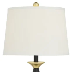 360 Lighting Kamila Traditional Table Lamps 27" Tall Set Of 2 Gold Black With Dual USB Charging Ports White Drum Shade For Bedroom Bedside Family Desk 13 360 Lighting Kamila Traditional Table Lamps 27" Tall Set Of 2 Gold Black With Dual USB Charging Ports White Drum Shade For Bedroom Bedside Family Desk -360 Lighting GUEST 4ba3697f ab15 4d2a bef1 6ed8cd547379