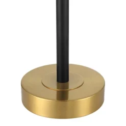 360 Lighting Lenore 22 3/4" High Small Modern Accent Table Lamps Set Of 2 USB Port Adjustable Height Black Gold Metal White Shade Living Room Charging -360 Lighting GUEST 4e0dd760 f11d 4c5c 91f1 67e09bf66b68