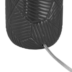 360 Lighting Unity 22 1/4" High Small Modern Accent Table Lamps Set Of 2 Black Ceramic White Shade Living Room Bedroom Bedside Nightstand House Office -360 Lighting GUEST 4eb11c10 b034 4566 9496 a4f775f88371