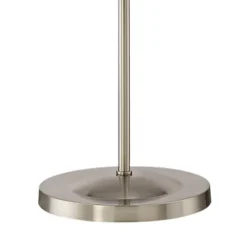 360 Lighting Modern Task Floor Lamp With USB Charging Port 61" Tall Satin Nickel Adjustable Gooseneck Arm For Living Room Reading -360 Lighting GUEST 561edf59 3d30 462f 9f4f 3df4c58c2faf