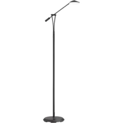 360 Lighting Arnie Modern 62" Tall Standing Floor Lamps Set Of 2 Lights Pharmacy-Style LED Adjustable Arm Black Finish Living Room Bedroom House -360 Lighting GUEST 57922177 578e 4b84 9aef 291840eda473