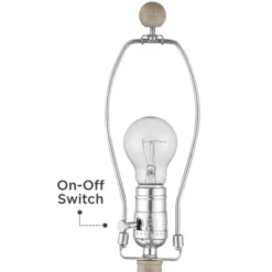 360 Lighting Rupert 24 3/4" High Vase Farmhouse Rustic Traditional Table Lamps Set Of 2 Beige Hammered Metal Off-White Shade Living Room Bedroom -360 Lighting GUEST 6c898486 95f6 4182 be27 f4e00b9c84d5