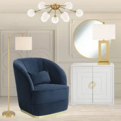 360 Lighting Modern Downbridge Floor Lamp 61 1/2" Tall Warm Gold Metal Off-White Linen Drum Shade For Living Room Reading Bedroom 15 360 Lighting Modern Downbridge Floor Lamp 61 1/2" Tall Warm Gold Metal Off-White Linen Drum Shade For Living Room Reading Bedroom -360 Lighting GUEST 70b61014 609d 45ed aed5 c2c8706c1013