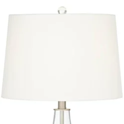 360 Lighting Marnie Modern Coastal Table Lamp 28" Tall Blue Art Glass White Fabric Drum Shade For Bedroom Living Room Bedside Nightstand Office House 14 360 Lighting Marnie Modern Coastal Table Lamp 28" Tall Blue Art Glass White Fabric Drum Shade For Bedroom Living Room Bedside Nightstand Office House -360 Lighting GUEST 757ac8a5 7155 4ebb 8cdb be2e172ec3cc