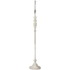 360 Lighting Vintage Shabby Chic Floor Lamp Base 60" Tall Antique White Washed For Living Room Reading Bedroom Office -360 Lighting GUEST 76e69663 8129 42da aca4 f9d74975b8a5