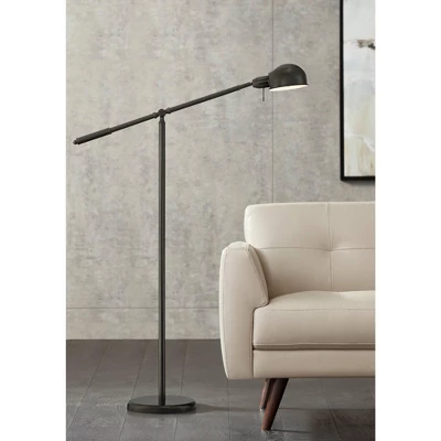 360 Lighting Dawson Traditional Pharmacy Floor Lamp 55" Tall Dark Bronze Metal Adjustable Boom Arm Dome Head For Living Room Reading Bedroom 1 360 Lighting Dawson Traditional Pharmacy Floor Lamp 55" Tall Dark Bronze Metal Adjustable Boom Arm Dome Head For Living Room Reading Bedroom