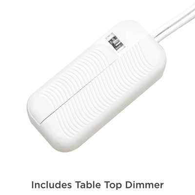 360 Lighting Coastal Accent Table Lamp With Table Top Dimmer Fillable 20.5" High Clear Glass Canister Off White Drum For Living Room Bedroom 6 360 Lighting Coastal Accent Table Lamp With Table Top Dimmer Fillable 20.5" High Clear Glass Canister Off White Drum For Living Room Bedroom - Image 6