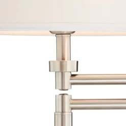 360 Lighting Camber Modern Desk Table Lamp 29" Tall Brushed Steel With USB And AC Power Outlet In Base Swing Arm Linen Shade For Bedroom Living Room 12 360 Lighting Camber Modern Desk Table Lamp 29" Tall Brushed Steel With USB And AC Power Outlet In Base Swing Arm Linen Shade For Bedroom Living Room -360 Lighting GUEST a194d443 0ee6 45cd a24a ea97c190521c