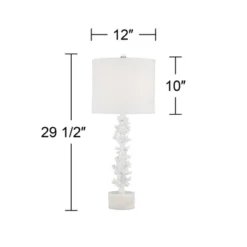 360 Lighting Avery 29 1/2" Tall Faux Coral Modern Coastal End Table Lamps Set Of 2 White Living Room Bedroom Bedside Nightstand House Office 10 360 Lighting Avery 29 1/2" Tall Faux Coral Modern Coastal End Table Lamps Set Of 2 White Living Room Bedroom Bedside Nightstand House Office -360 Lighting GUEST a3894f95 93c4 40ba b043 027a592a7e31