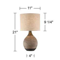 360 Lighting Emma 21" High Small Mid Century Modern Accent Table Lamps Set Of 2 Brown Wood Finish Ceramic Oatmeal Shade Living Room Bedroom Bedside 10 360 Lighting Emma 21" High Small Mid Century Modern Accent Table Lamps Set Of 2 Brown Wood Finish Ceramic Oatmeal Shade Living Room Bedroom Bedside -360 Lighting GUEST a472617c f1be 45b0 89c3 7b3acbbdef41