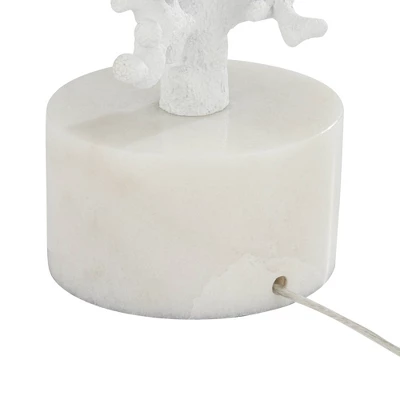 360 Lighting Avery 29 1/2" Tall Faux Coral Modern Coastal End Table Lamps Set Of 2 White Living Room Bedroom Bedside Nightstand House Office 7 360 Lighting Avery 29 1/2" Tall Faux Coral Modern Coastal End Table Lamps Set Of 2 White Living Room Bedroom Bedside Nightstand House Office - Image 7