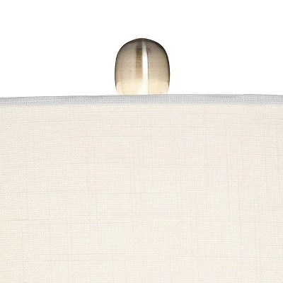 360 Lighting Coastal Accent Table Lamp With Table Top Dimmer Fillable 20.5" High Clear Glass Canister Off White Drum For Living Room Bedroom 3 360 Lighting Coastal Accent Table Lamp With Table Top Dimmer Fillable 20.5" High Clear Glass Canister Off White Drum For Living Room Bedroom - Image 3