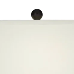 360 Lighting Modern Table Lamps Set Of 2 With USB Charging Port 27" Tall Zebra Faux Wood Off-White Fabric Shade For Bedroom Bedside House -360 Lighting GUEST adb6cf61 71a0 4988 bfac d409881ee21b