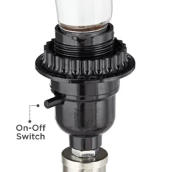 360 Lighting Rita Modern Accent Table Lamps 14 3/4" High Set Of 2 Blue Green Glass With Table Top Dimmers White Drum Shade For Bedroom Living Room -360 Lighting GUEST b04e28ef db33 4173 b0e1 0a9ec91f9641