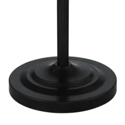 360 Lighting Carter Rustic Farmhouse 3 Piece Table Floor Lamp Set Black Metal Cream Fabric Tapered Drum Shade For Living Room Bedroom Office House -360 Lighting GUEST b390fed4 31a6 481d b0d1 859274bb9bbc