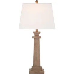 360 Lighting Sienna 29 3/4" Tall Farmhouse Rustic Country Cottage End Table Lamps Set Of 2 USB Port Brown Faux Wood Finish Living Room Charging -360 Lighting GUEST b8795fe5 43ce 4dee a2fa e318b166a353