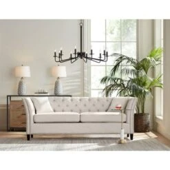 360 Lighting Carlton Modern Table Lamps 28 1/4" Tall Set Of 2 Gray Wash Off White Fabric Drum Shade For Bedroom Living Room Bedside Nightstand Office -360 Lighting GUEST b9242202 a6a9 42d8 9219 e1107aeca457